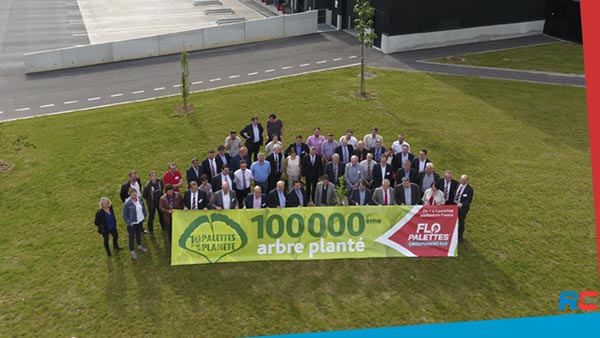 Opération « 10 palettes pour la planète » : le 100.000 ème arbre planté en 2017